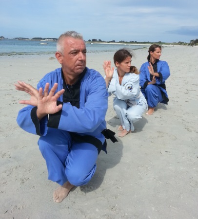 Entrainement du Phoënix Celtic sur une plage aux beaux jours...